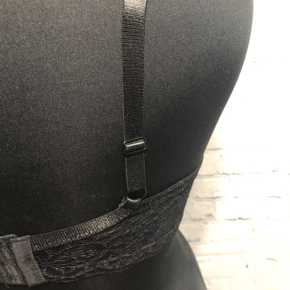Black padded full figure bra 36DD - Picture 6 of 7